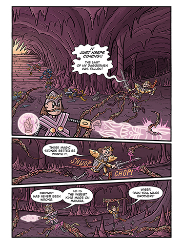 Page Two of Power Skull web comic